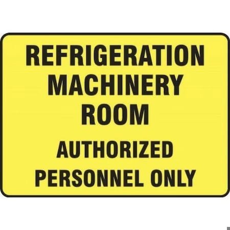 Accuform SAFETY SIGN REFRIGERATION MACHINERY MEQT500XV MEQT500XV